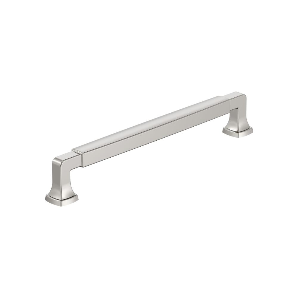 Amerock BP55510PN Stature 7-9/16 inch (192mm) Center-to-Center Polished Nickel Cabinet Pull