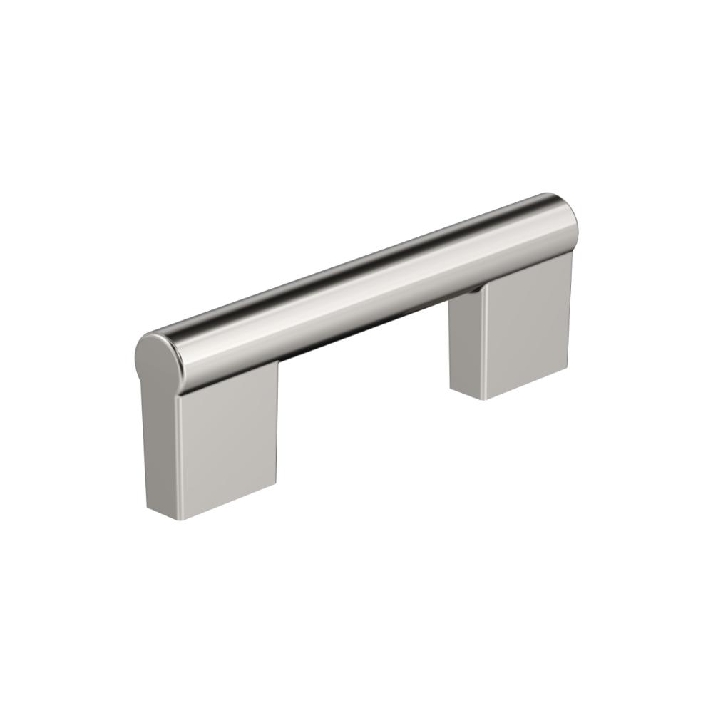Amerock BP55530PN Versa 3 inch (76mm) Center-to-Center Polished Nickel Cabinet Pull