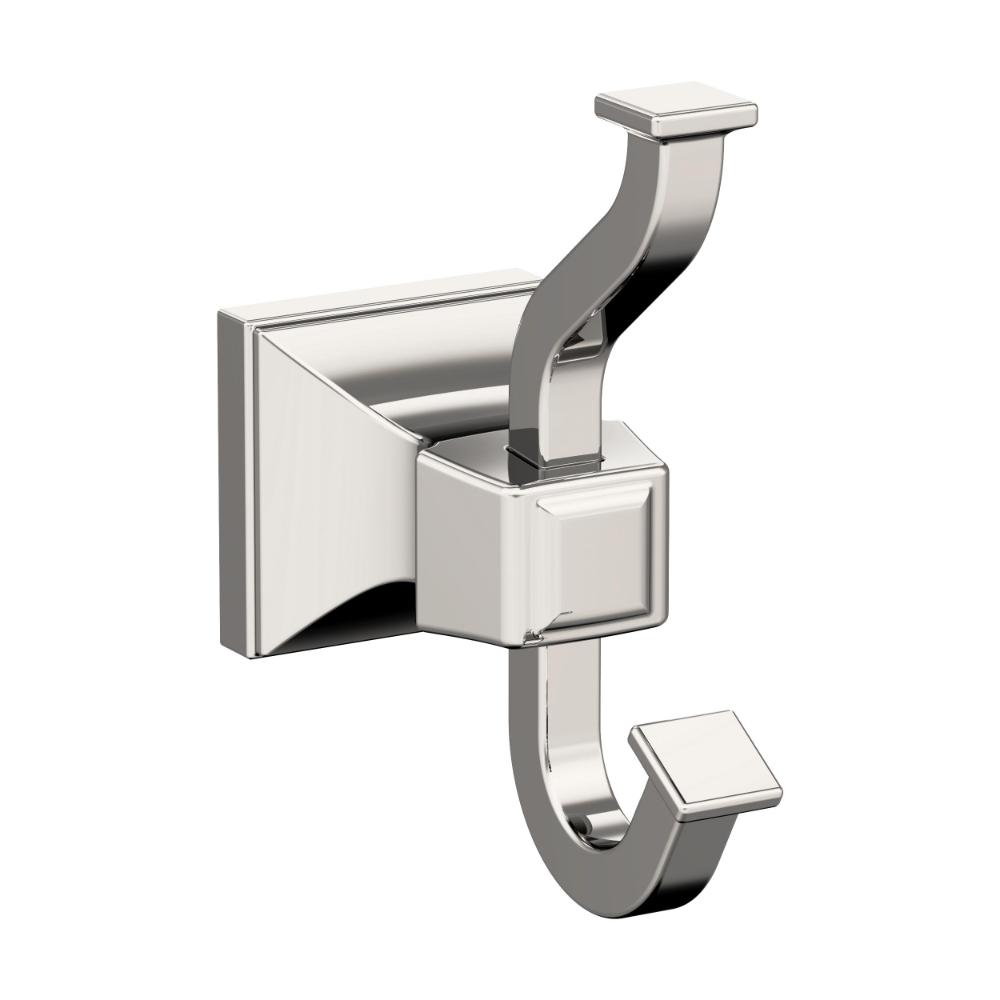 Amerock BH36020PN Mulholland Polished Nickel Double Prong Robe Hook