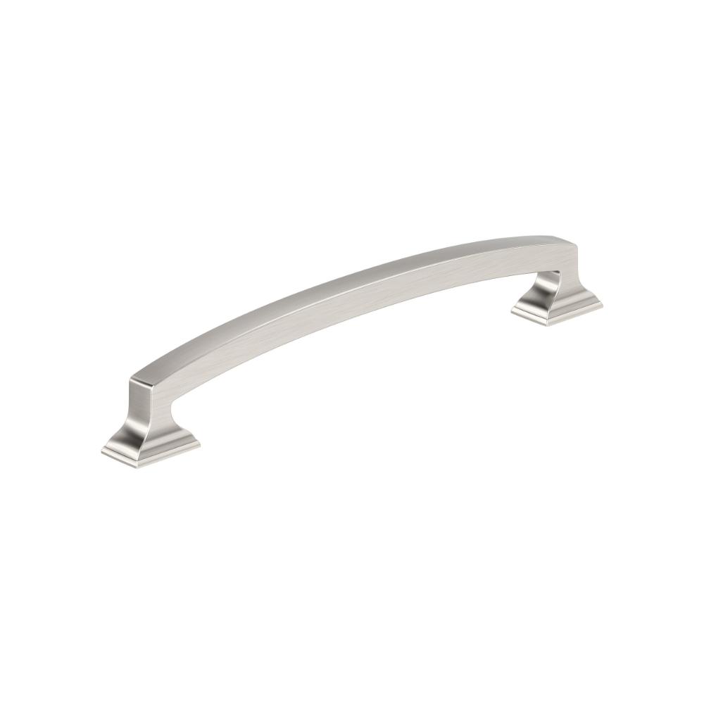 Amerock BP37123G10 Incisive 6-5/16 inch (160mm) Center-to-Center Satin Nickel Cabinet Pull