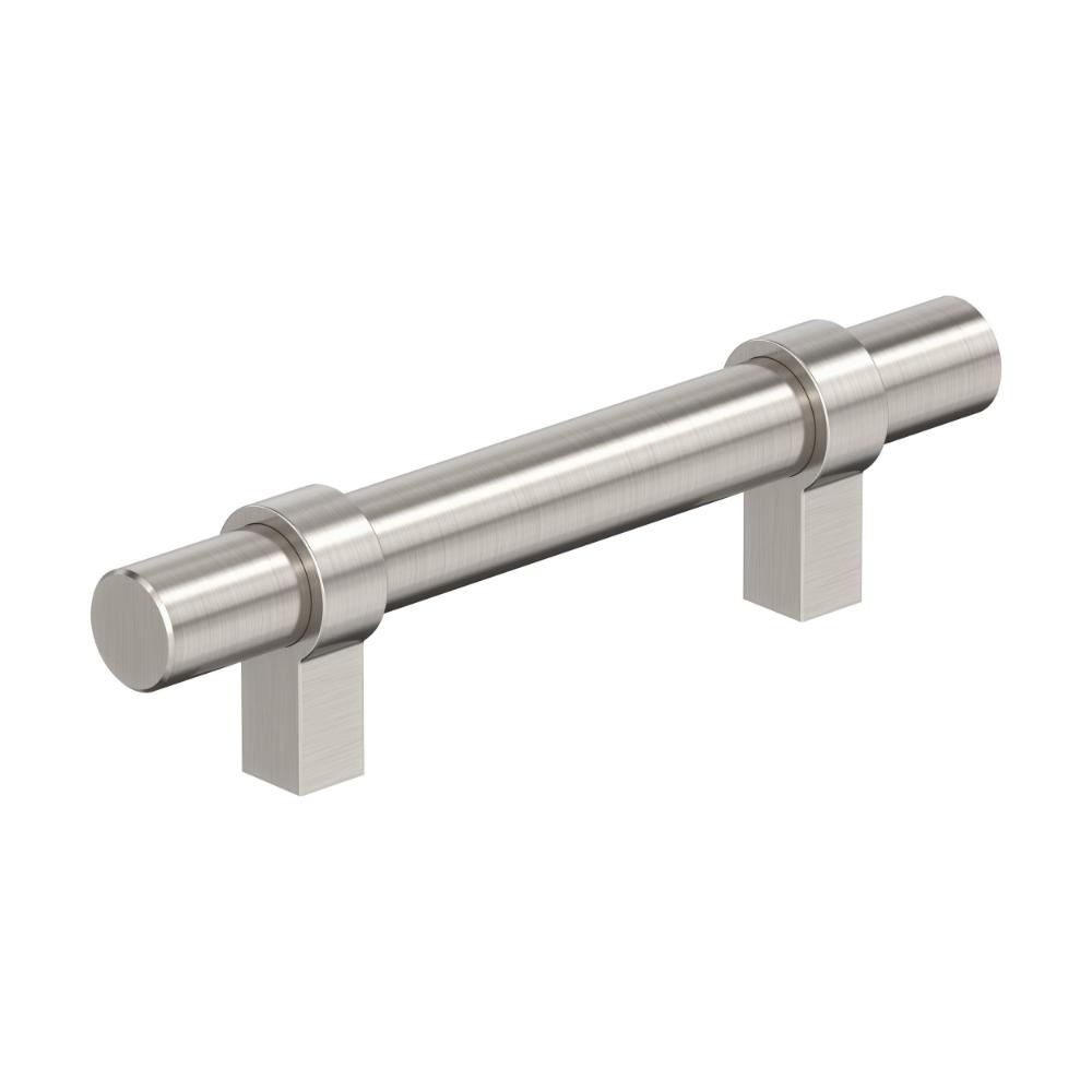 Amerock BP37160G10 Central 3 inch (76mm) Center-to-Center Satin Nickel Cabinet Pull