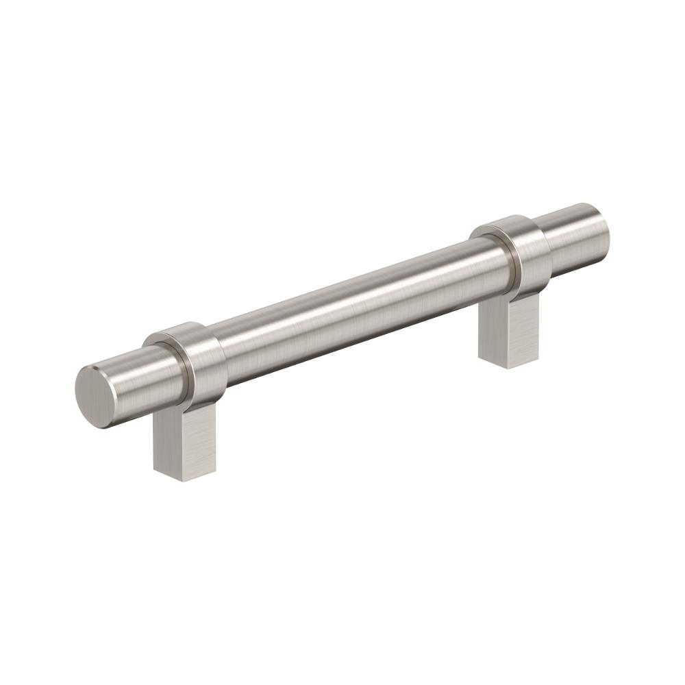 Amerock BP37161G10 Central 3-3/4 inch (96mm) Center-to-Center Satin Nickel Cabinet Pull