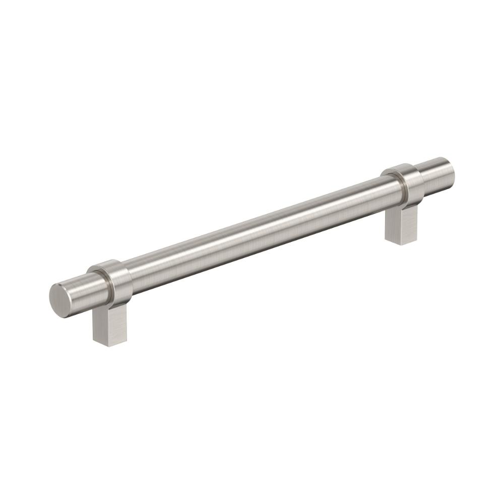 Amerock BP37163G10 Central 6-5/16 inch (160mm) Center-to-Center Satin Nickel Cabinet Pull