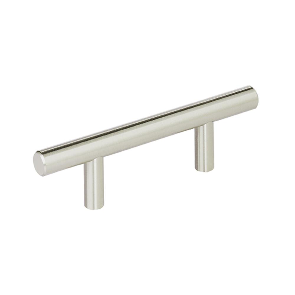 Amerock 10BX1264G9 Bar Pulls 2-1/2 inch (64mm) Center-to-Center Sterling Nickel Cabinet Pull - 10 Pack