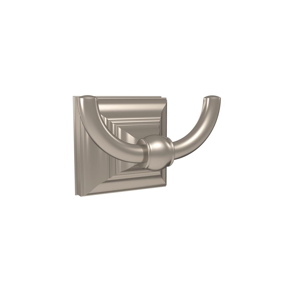 Amerock BH26512G10 Markham Double Prong Robe Hook in Brushed Nickel