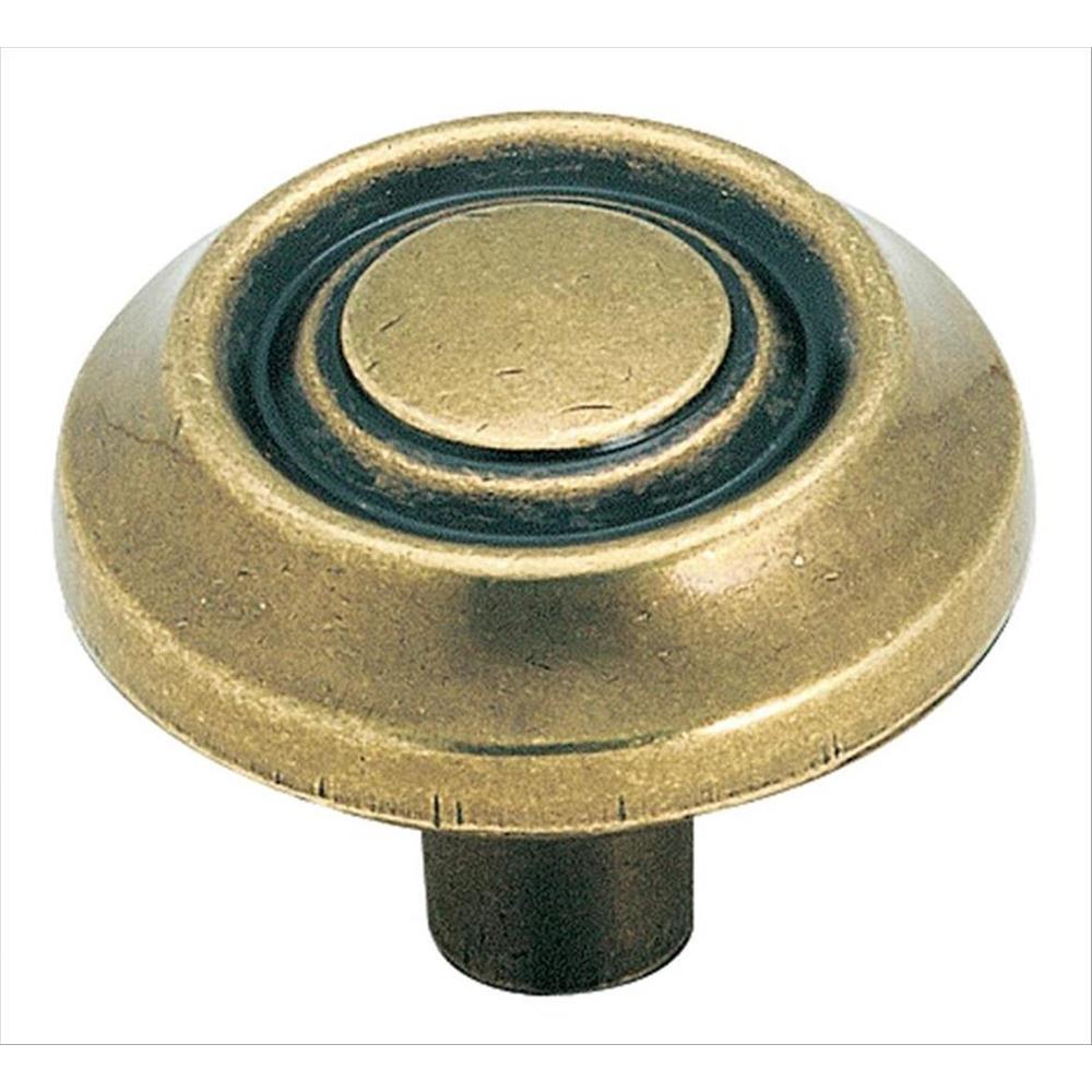 Amerock BP3423BB Allison Value 1-1/4 in (32 mm) DIA Cabinet Knob - Burnished Brass
