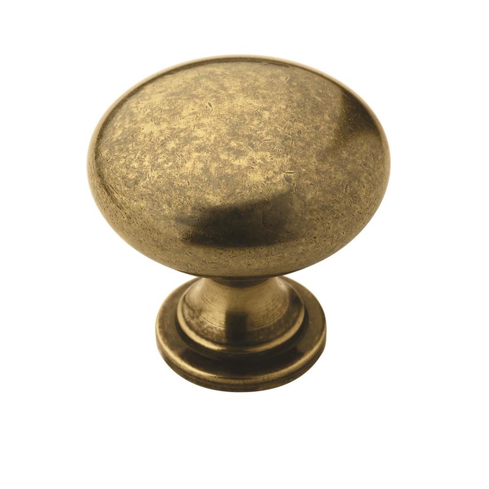 Allison by Amerock BP53005BB Edona 1-1/4 in (32 mm) Diameter Burnished Brass Cabinet Knob