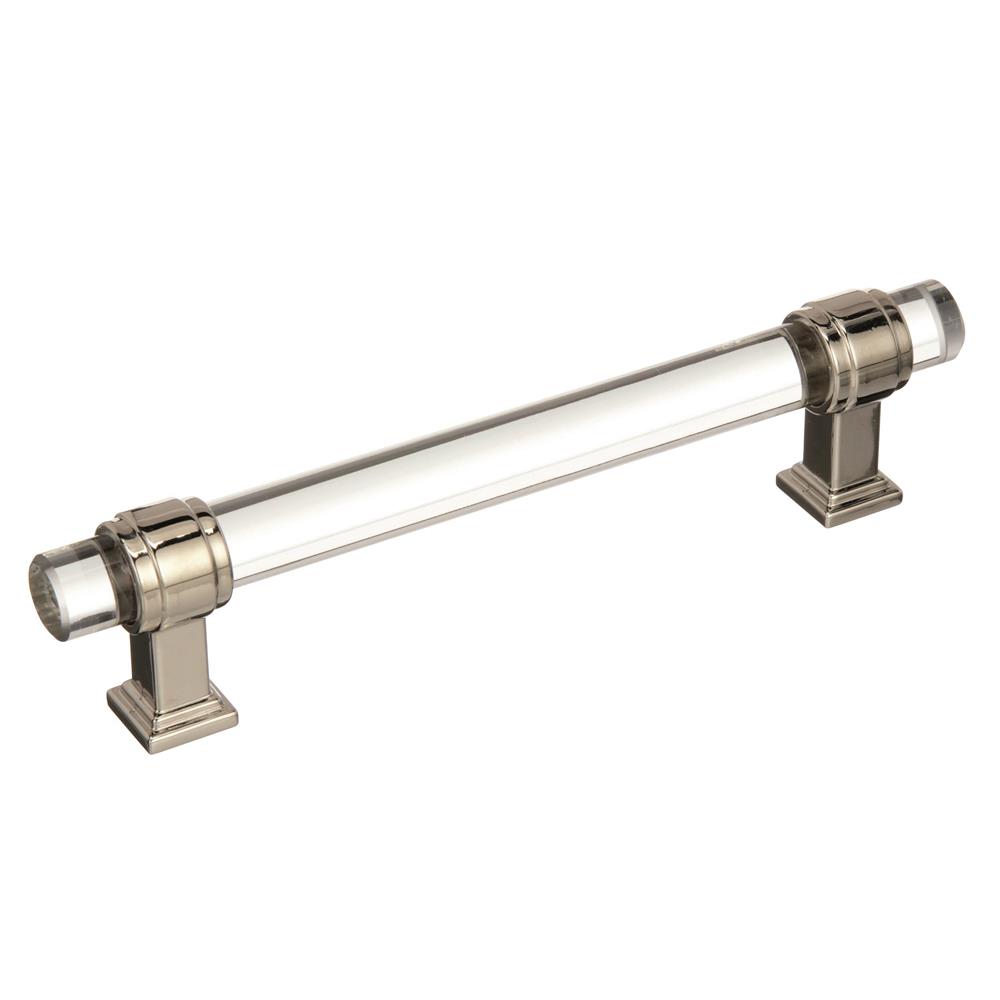 Best of Amerock BP36655CPN Glacio  5-1/16 in (128 mm) Center-to-Center Clear/Polished Nickel  Cabinet Pull