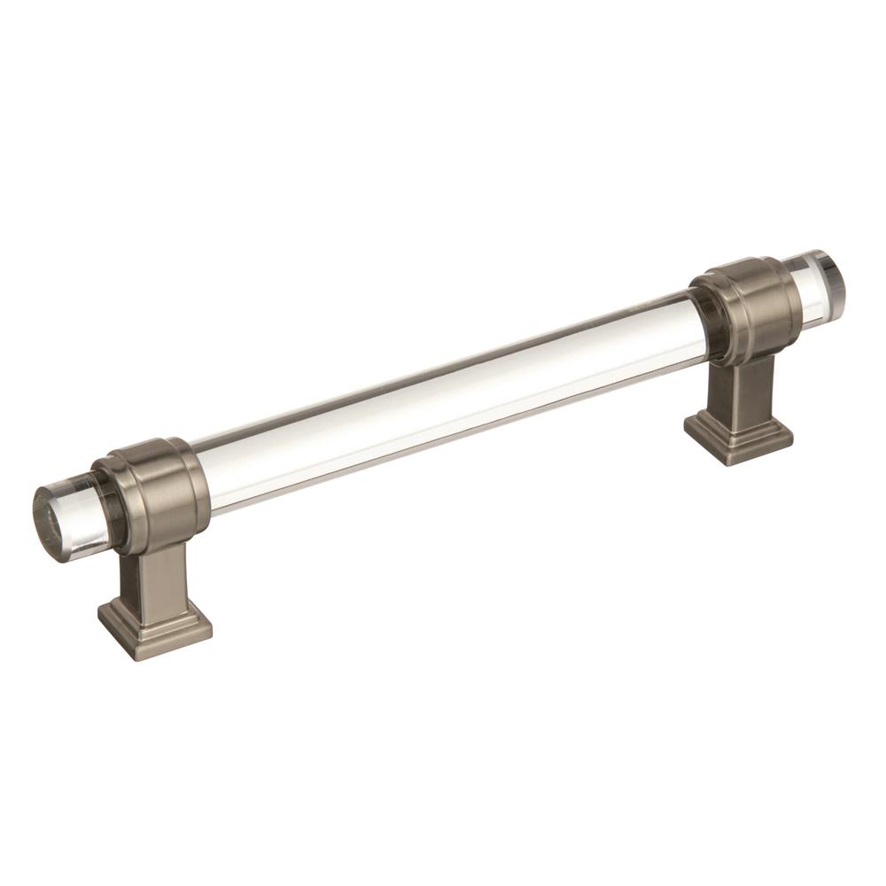Best of Amerock BP36655CG10 Glacio  5-1/16 in (128 mm) Center-to-Center Clear/Satin Nickel  Cabinet Pull