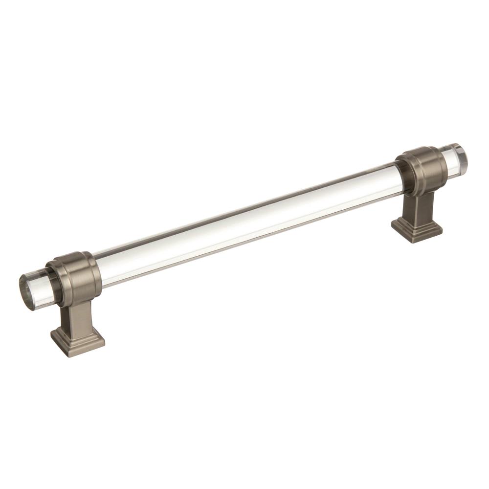 Best of Amerock BP36656CG10 Glacio  6-5/16 in (160 mm) Center-to-Center Clear/Satin Nickel Cabinet Pull