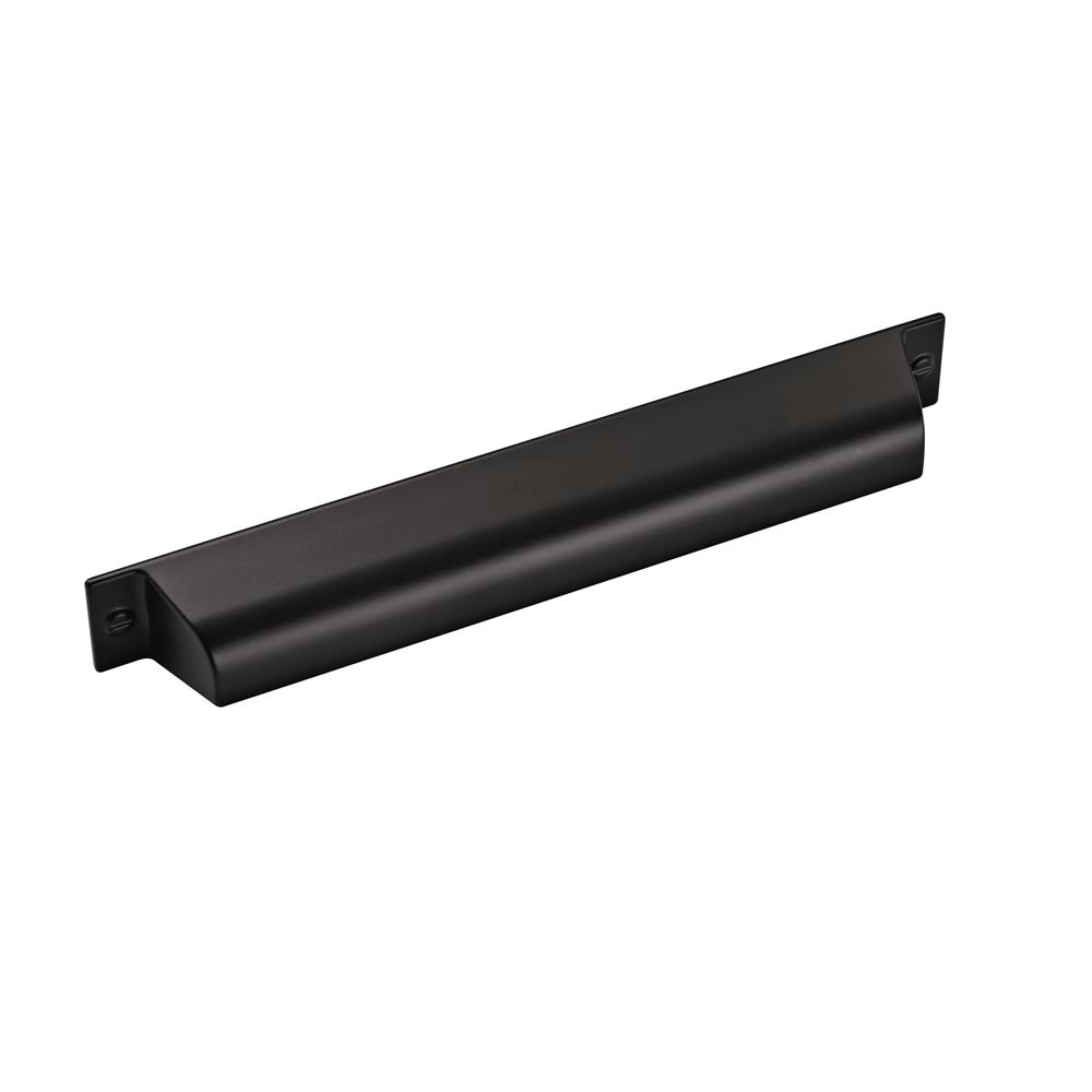 Amerock 10BX21960FB Cup Pulls Collection 7 in (178 mm) Center-to-Center Flat Black Cabinet Cup Pull - 10 Pack