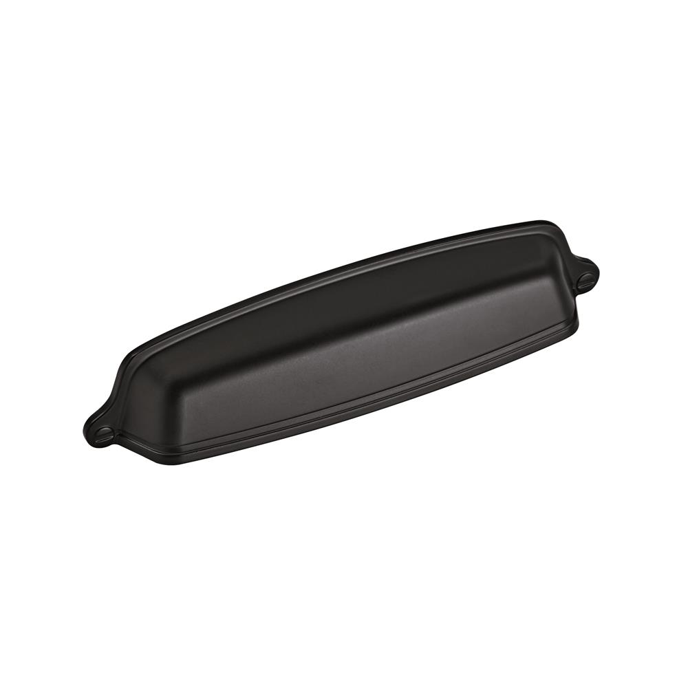 Allison by Amerock BP22439FB Stature 5-1/16 in (128 mm) Center-to-Center Matte Black Cabinet Cup Pull