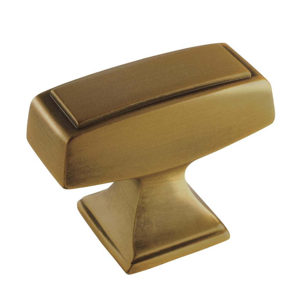 Amerock BP535342GB Mulholland 1-1/2 in (38 mm) LGTH Cabinet Knob - Gilded Bronze
