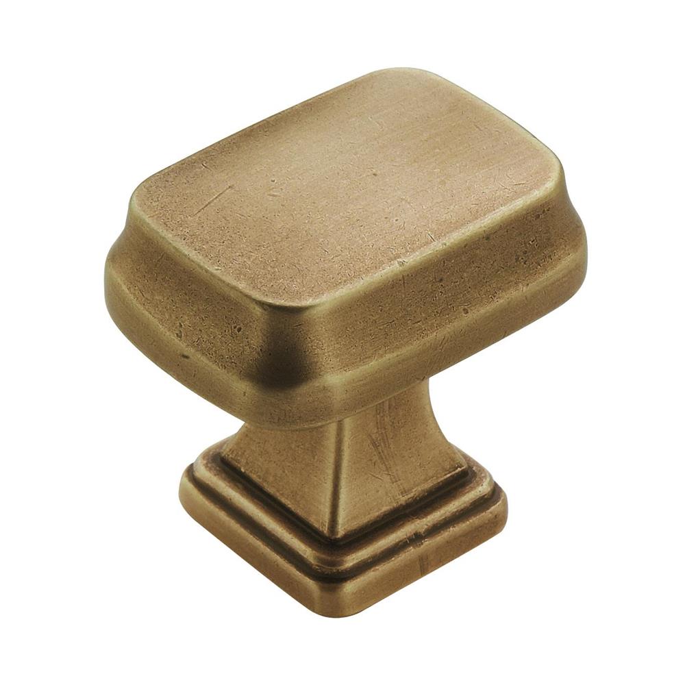 Amerock BP55340GB Revitalize 1-1/4 in (32 mm) LGTH Cabinet Knob - Gilded Bronze