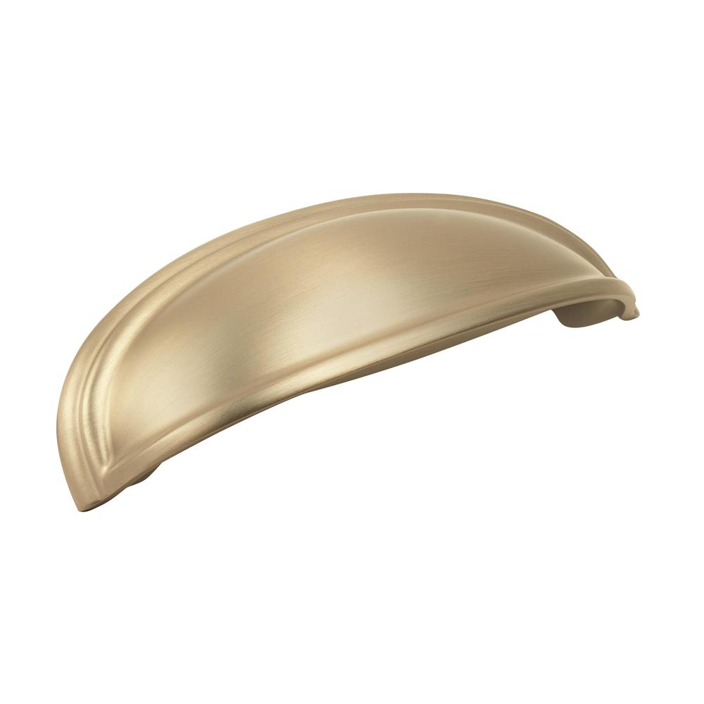 Amerock BP36640BBZ Ashby Cup Pull 4in(102mm) & 3in(76mm) Between Hole Centers,  Golden Champagne