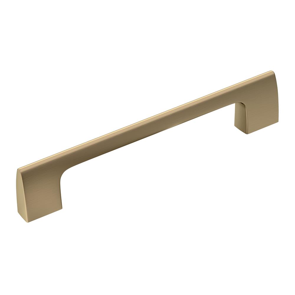 Amerock BP55367BBZ Riva 5-1/16 in (128 mm) Center-to-Center Golden Champagne Cabinet Pull