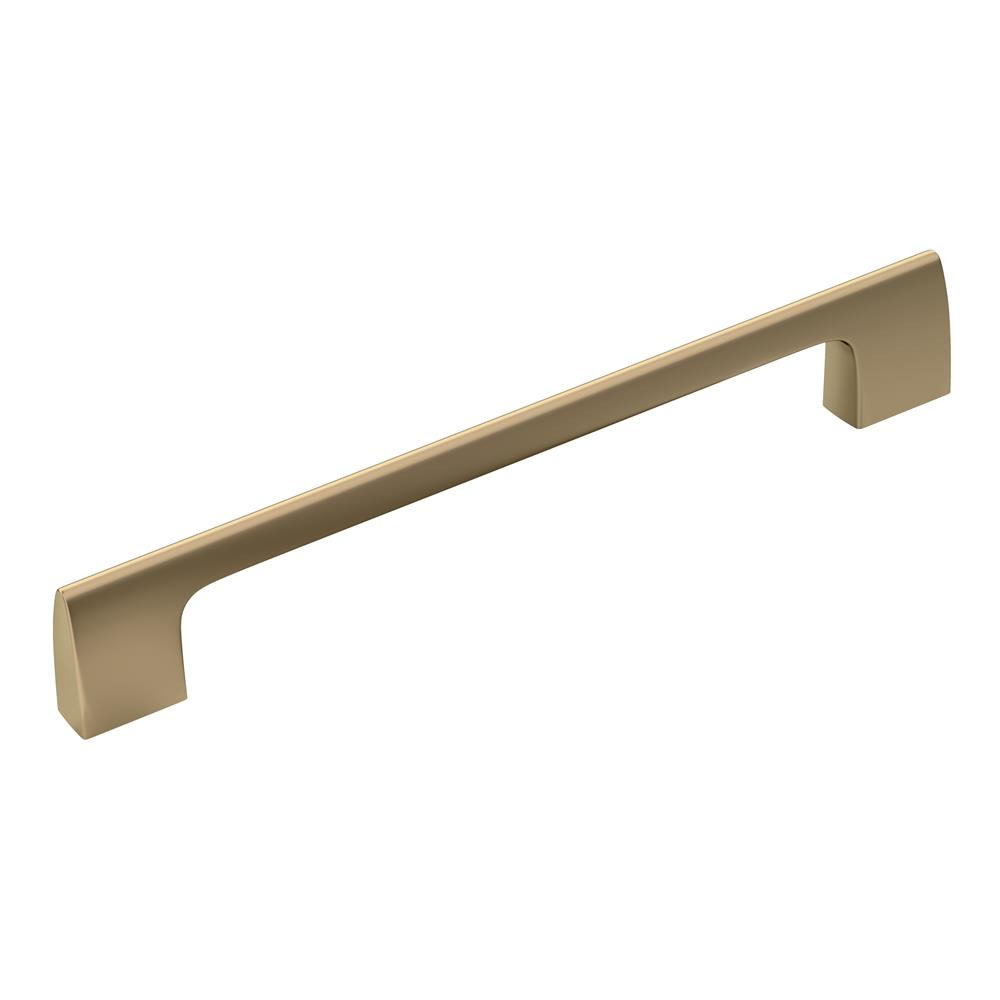 Amerock BP55368BBZ Riva 6-5/16 in (160 mm) Center-to-Center Golden Champagne Cabinet Pull