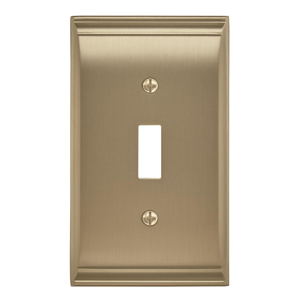 Amerock BP36500BBZ Candler 1 Toggle Golden Champagne Wall Plate