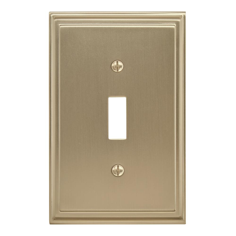 Amerock BP36514BBZ Mulholland 1 Toggle Golden Champagne Wall Plate