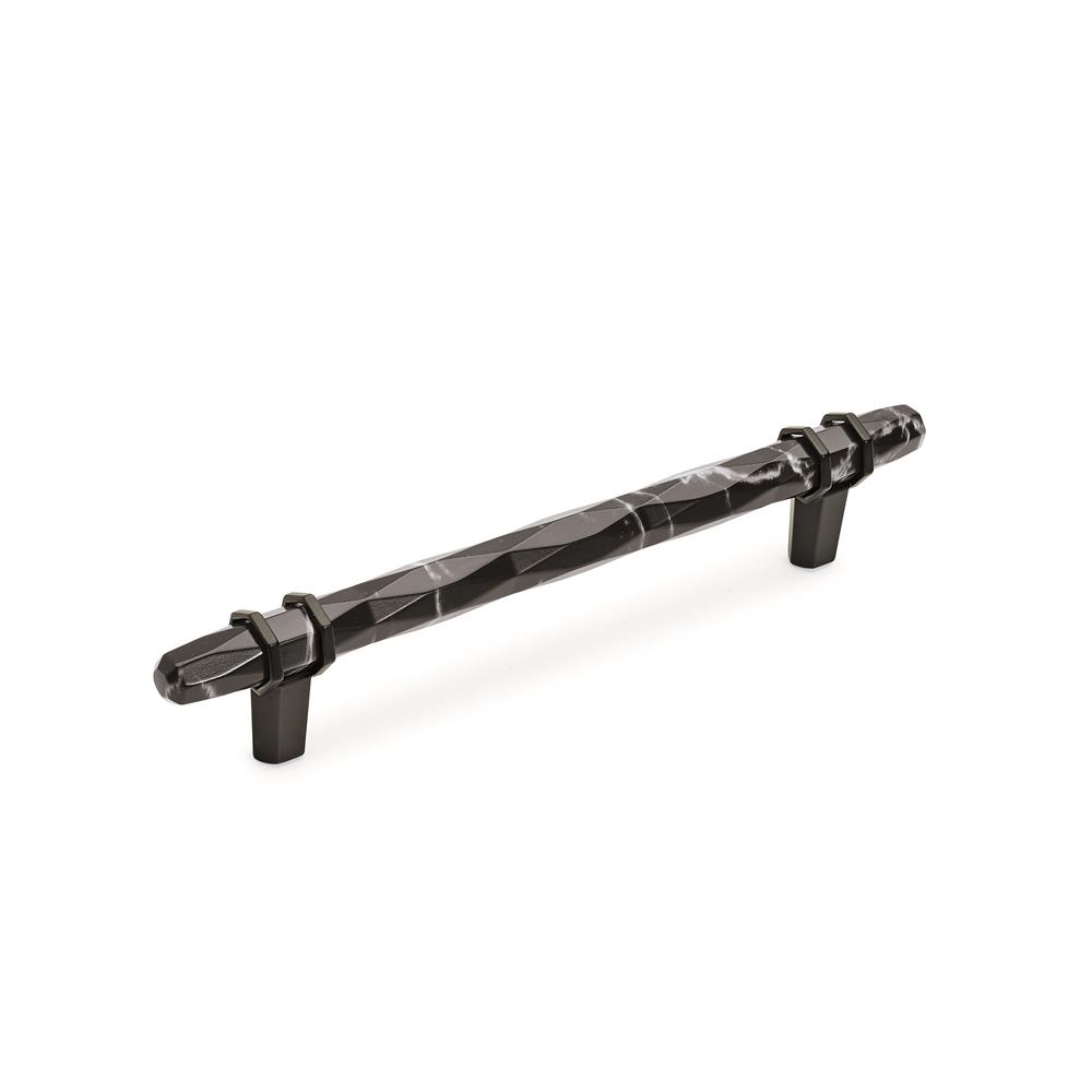 Amerock BP36650MBKBBR Carrione 6-5/16 in (160 mm) Center-to-Center Marble Black/Black Bronze Cabinet Pull
