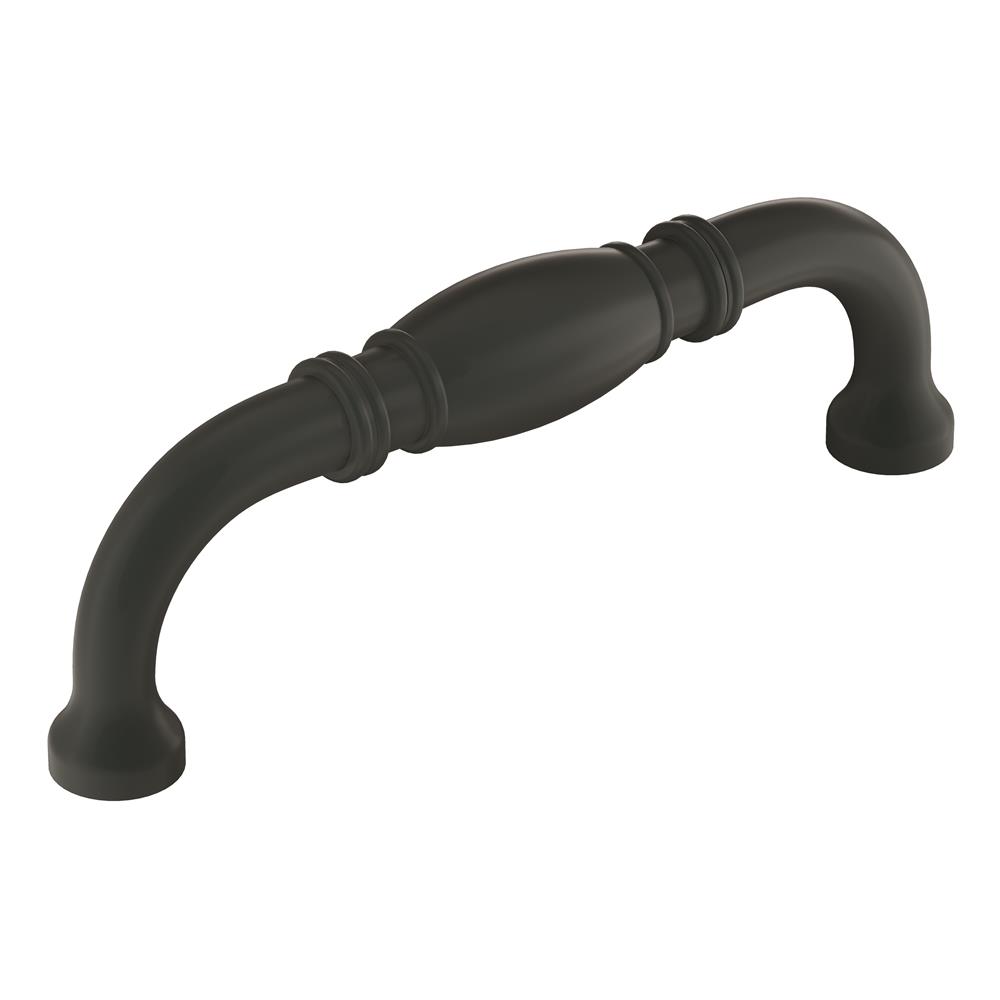 Allison by Amerock BP55243FB Granby 3-3/4 in (96 mm) Center-to-Center Matte Black Cabinet Pull