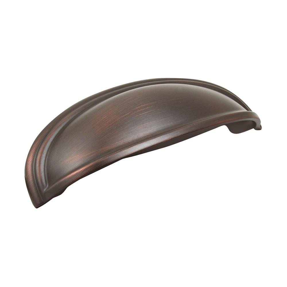 Amerock BP36640ORB Ashby Cup Pull 4in(102mm) & 3in(76mm) Between Hole Centers,  Oil-Rubbed Bronze