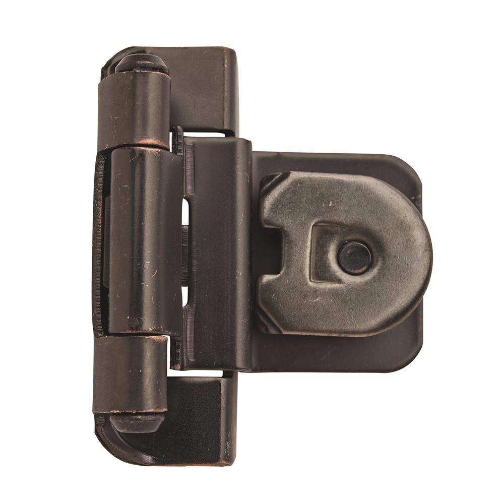 Amerock BPR8700ORB Double Demountable Hinge with 3/8 in. (10mm) Inset - Oil-Rubbed Bronze