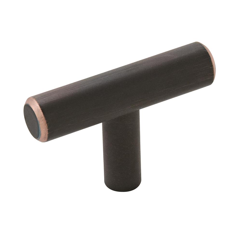 Amerock 10BX19009ORB Bar Pulls 1-15/16 in (49 mm) Length Oil-Rubbed Bronze Cabinet Knob - 10 Pack