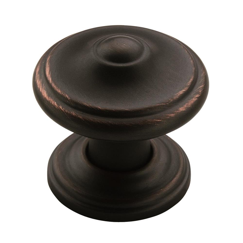Amerock BP55341ORB Revitalize 1-1/4 in (32 mm) DIA Cabinet Knob - Oil-Rubbed Bronze