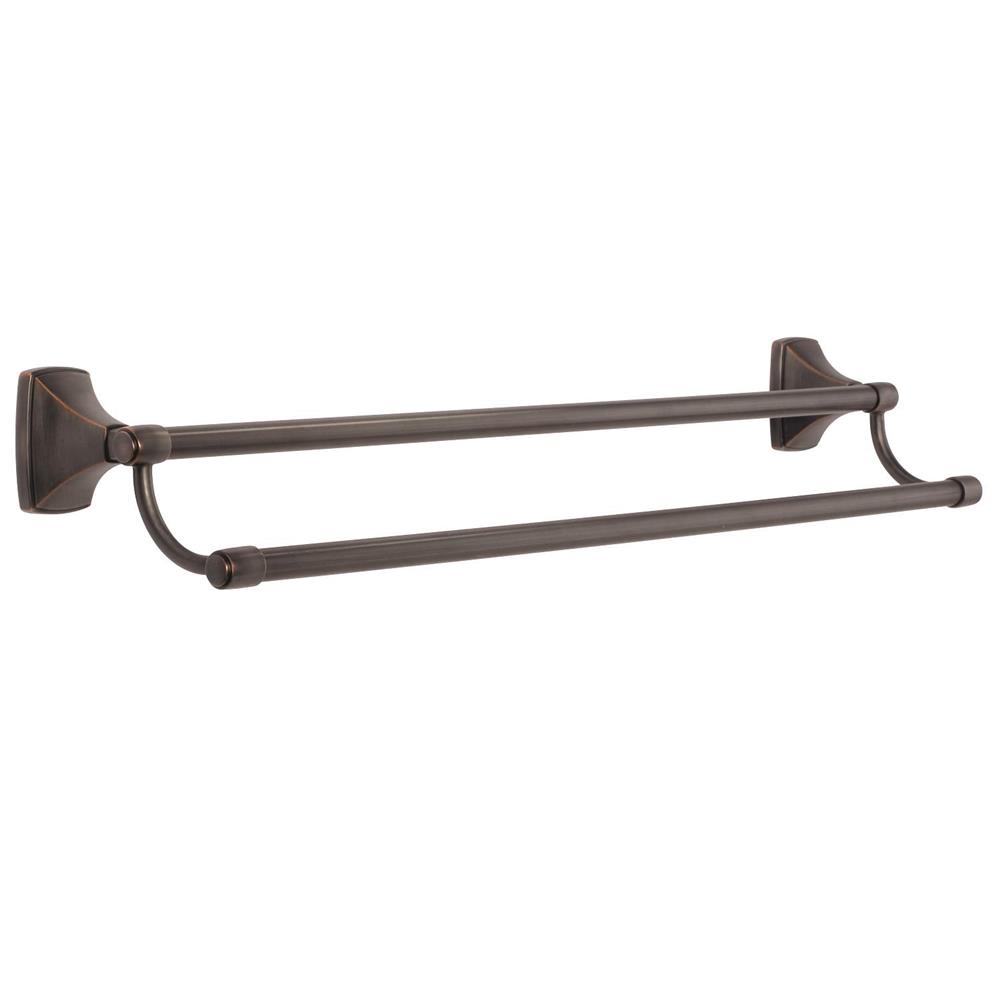 Amerock BH26505ORB Clarendon 24in(610mm) Double Towel Bar - Oil-Rubbed Bronze