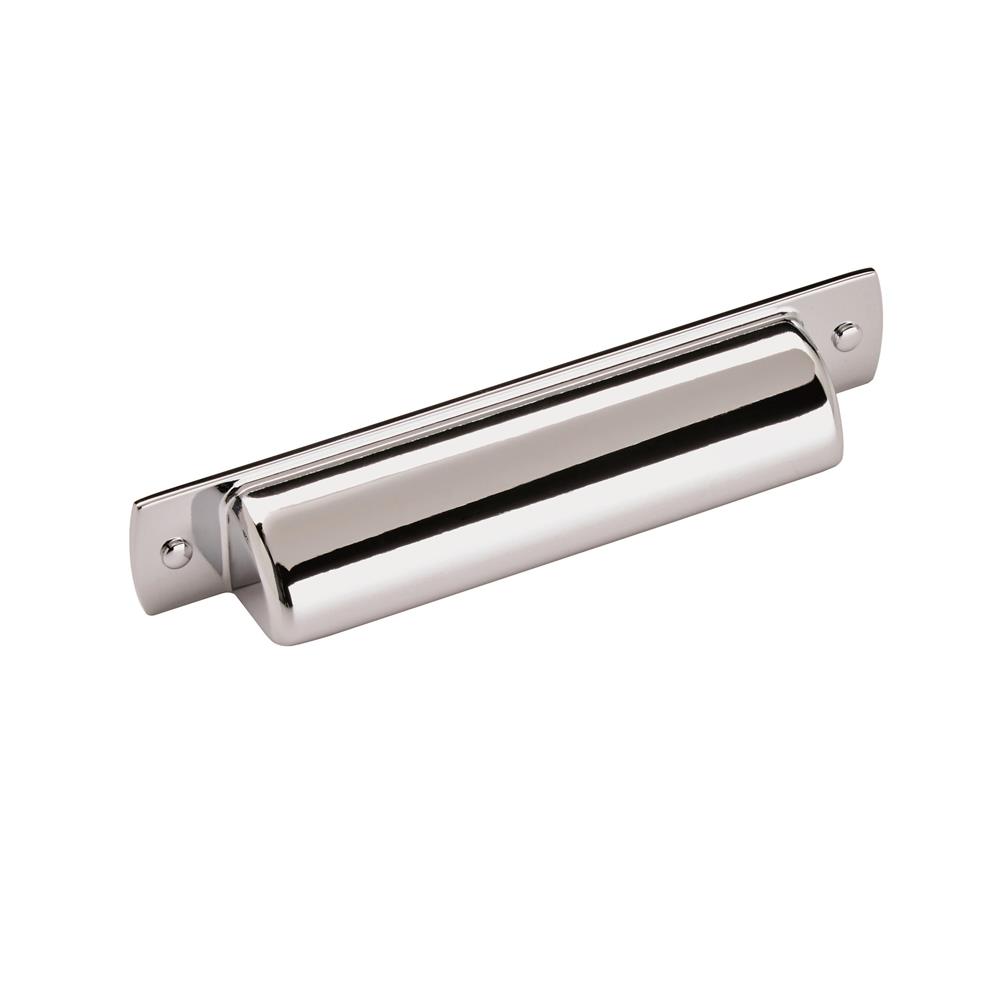 Amerock 10BX5371626 Rochdale 3-3/4 in (96 mm) Center-to-Center Polished Chrome Cabinet Cup Pull - 10 Pack