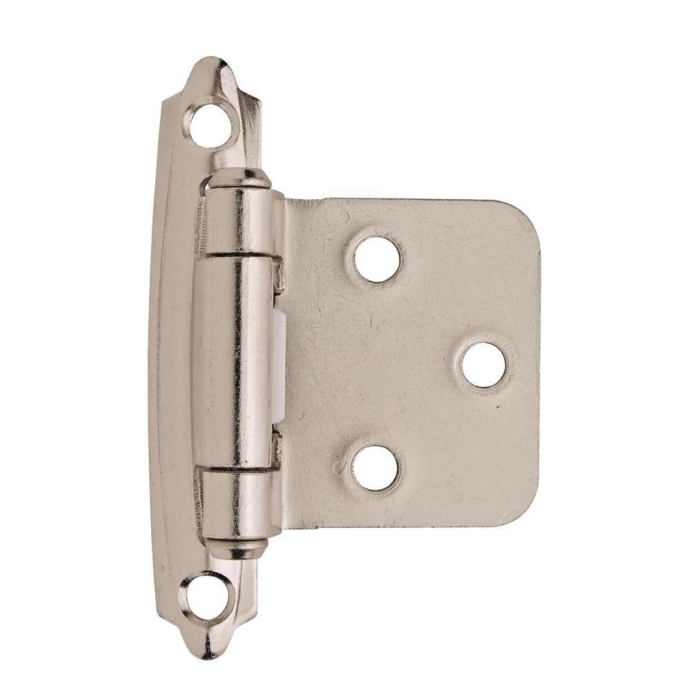 Amerock BPR342926 Self-Closing, Face Mount Hinge with Variable Overlay - Polished Chrome