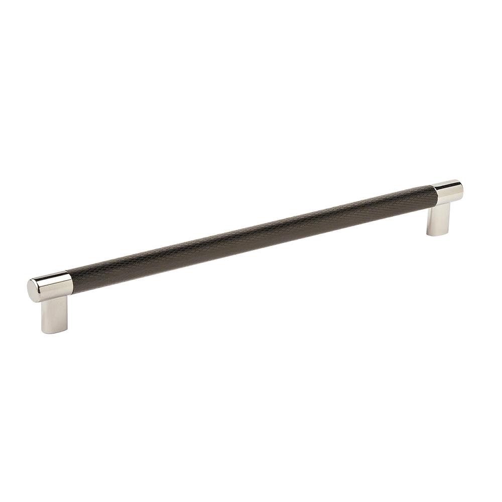 Amerock BP36561PNBBR Esquire Pull 12-5/8in(320mm) Between Hole Centers,  Polished Nickel/Black Bronze