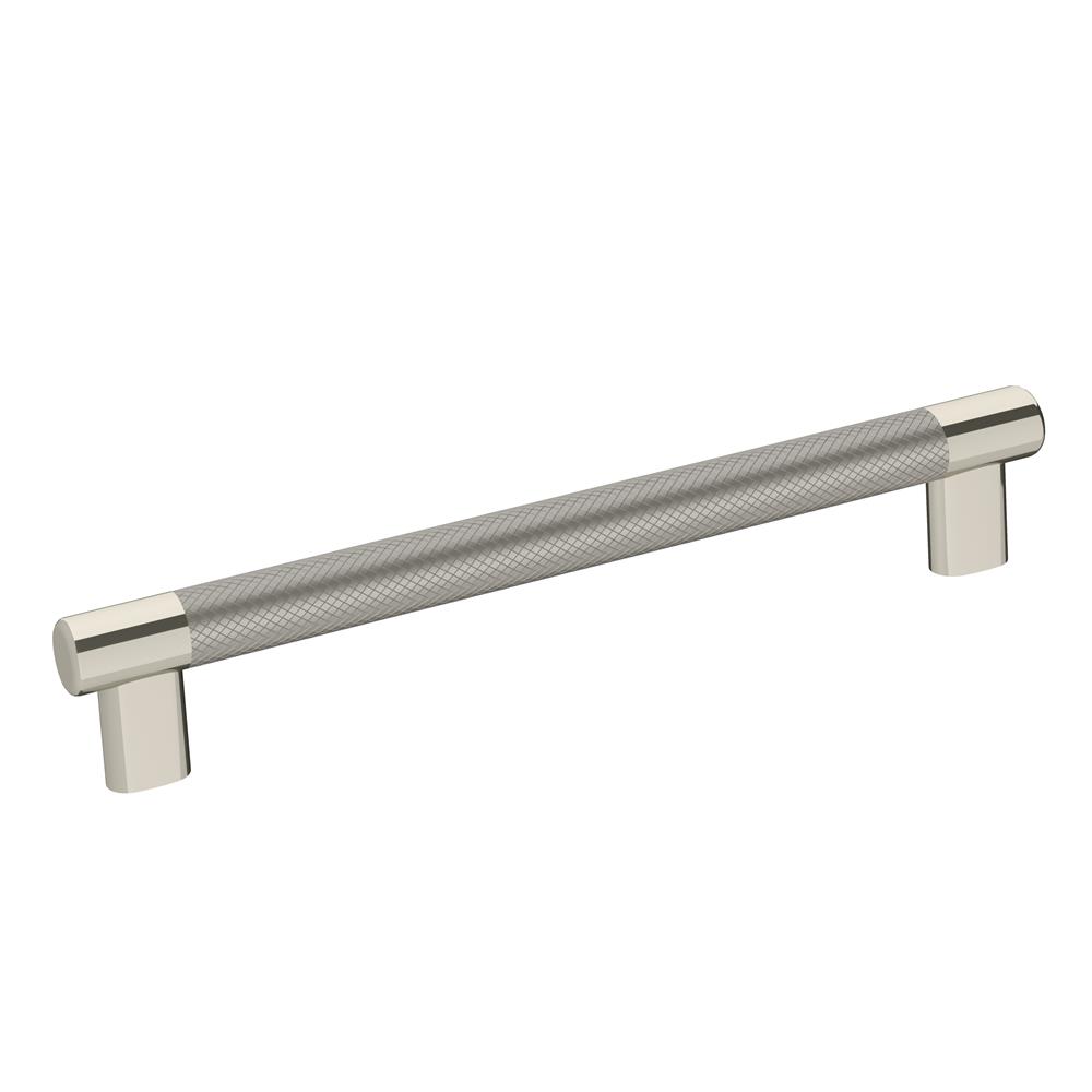 Amerock BP36562PNSS Esquire 8 in (203 mm) Center-to-Center Polished Nickel/Stainless Steel Cabinet Pull