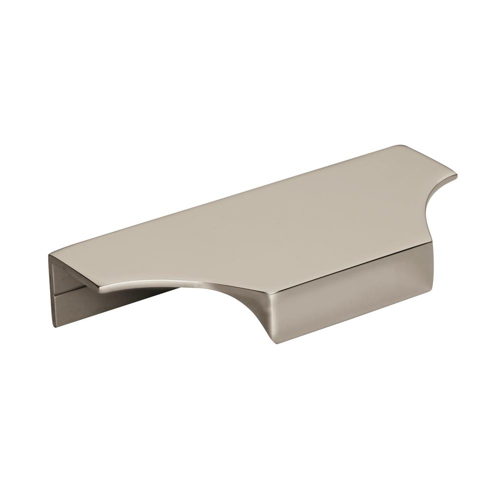 Amerock BP36750PN Extent 4-3/16 in (106 mm) Center-to-Center Polished Nickel Cabinet Edge Pull