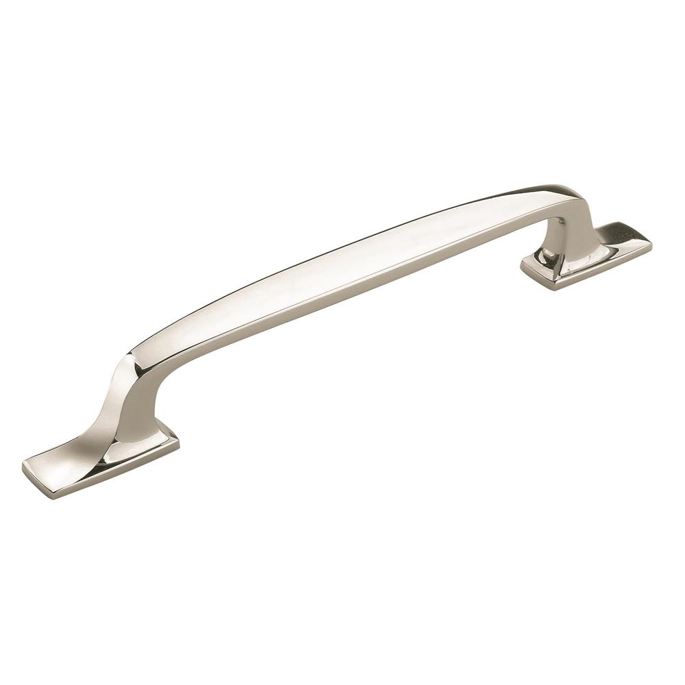 Amerock BP55321PN Highland Ridge 6-5/16 inch (160mm) Center-to-Center Polished Nickel Cabinet Pull