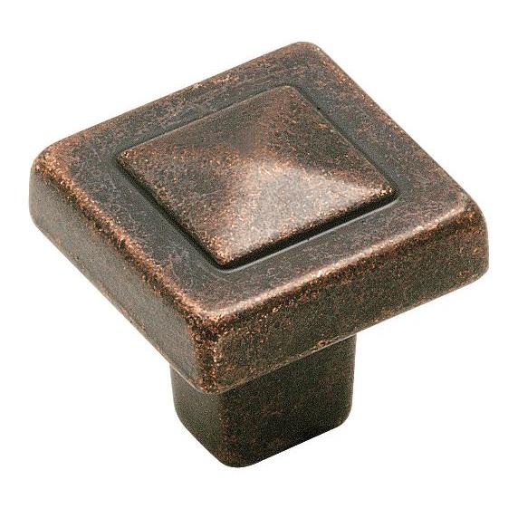 Amerock BP4429RBZ Forgings 1-1/8 in (29 mm) LGTH Cabinet Knob - Rustic Bronze