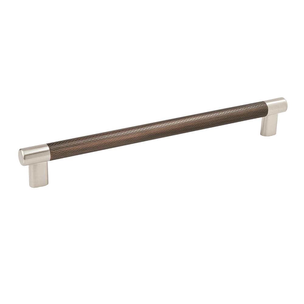 Amerock BP36560G10ORB Esquire Pull 10-1/16in(256mm) Between Hole Centers,  Satin Nickel/Oil Rubbed Bronze