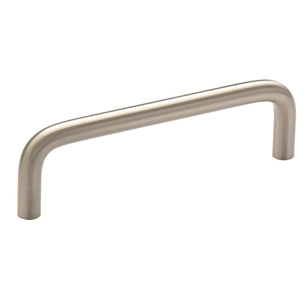 Amerock BP76313CSG10 Wire Pulls 3-3/4 inch (96mm) Center-to-Center Satin Nickel Cabinet Pull