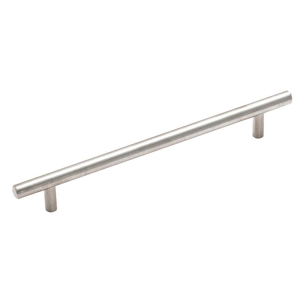 Amerock BP19012CSG9 Bar Pull Collection 7-9/16 in (192 mm) Center Cabinet Pull - Sterling Nickel