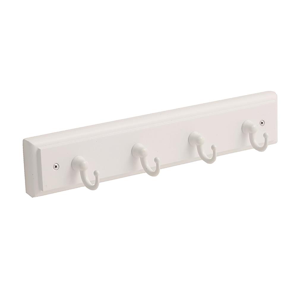 Amerock HR55590WGW Key & Gadget Hook Rack 8-5/8in(219mm) - White/White