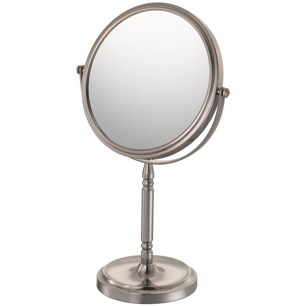 Aptations 86675 Recessed Base Free Standing Mirror  5x/1x in Brushed Nickel