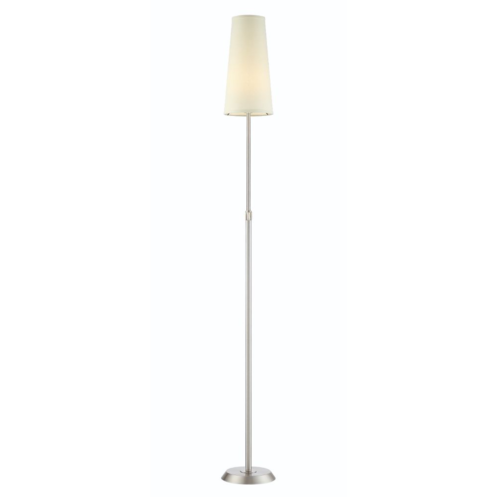 Arnsberg 409400107 Attendorn Floor Lamp in Satin Nickel