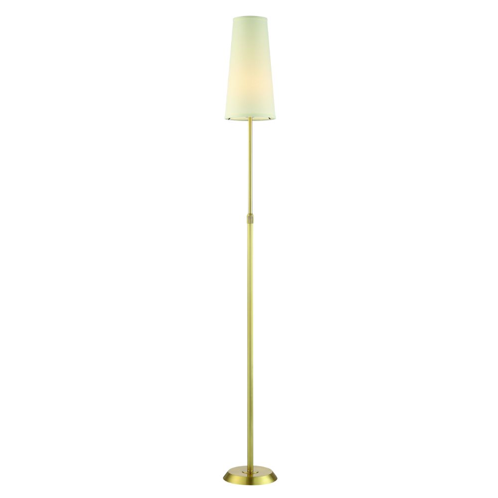 Arnsberg 409400108 Attendorn Floor Lamp in Satin Brass