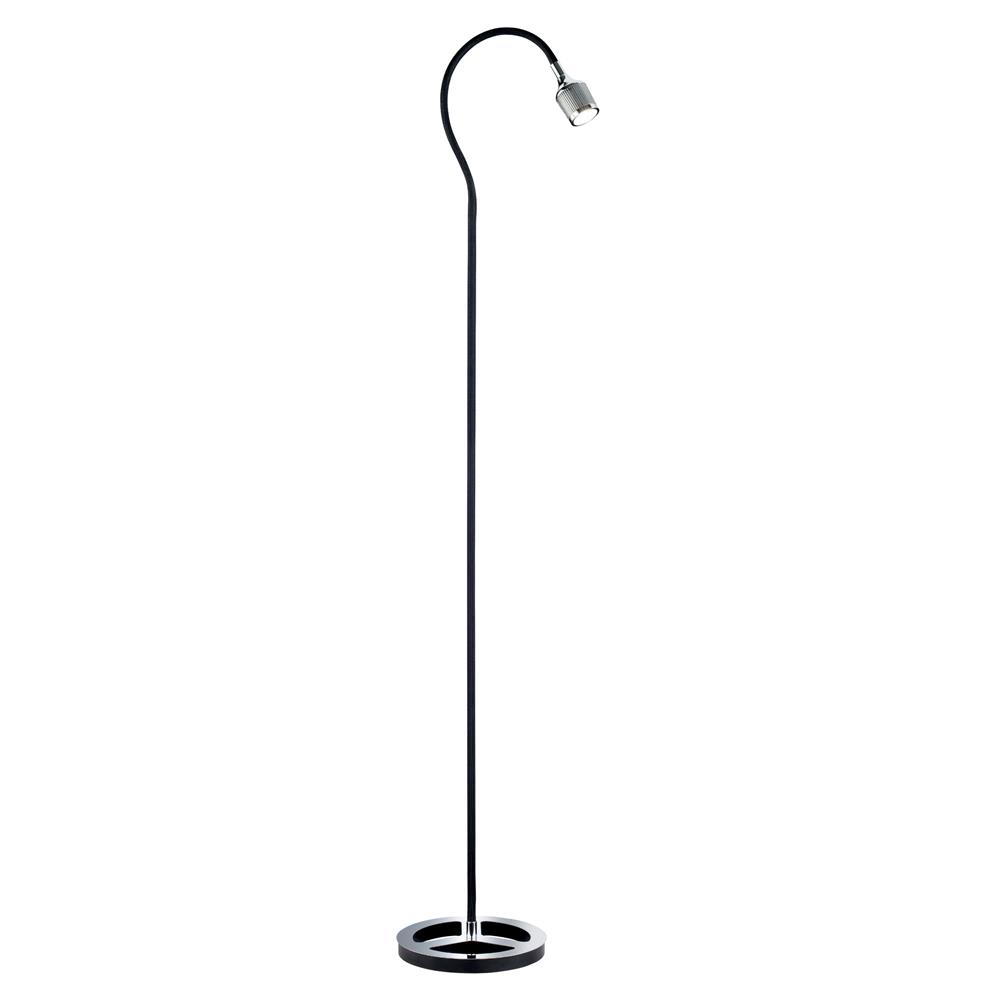 Arnsberg 425310102 Mamba Floor Lamp with Flexible LED Light in Black