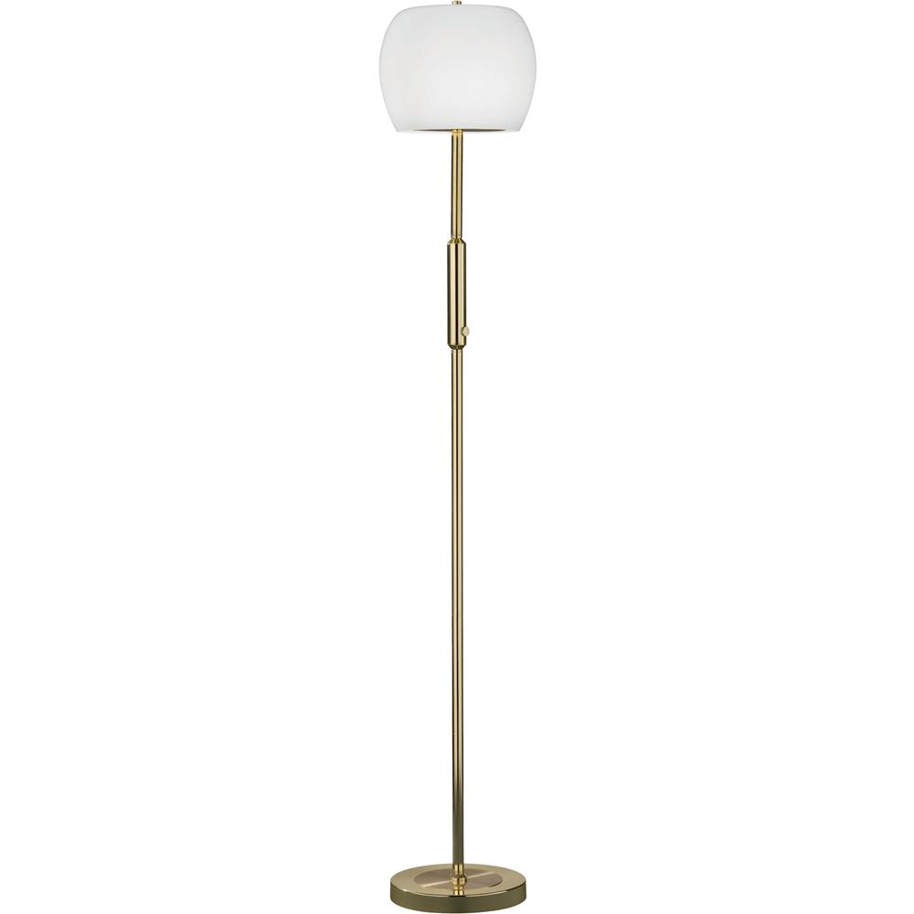 Arnsberg 428991003 Pear LED floor Lamp with glass in Polished Brass