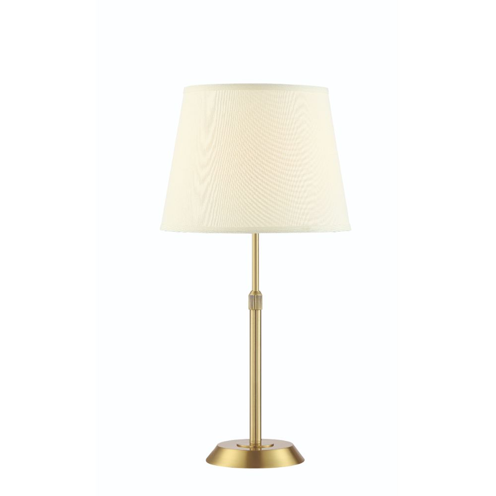 Arnsberg 509400108 Attendorn Table Lamp in Satin Brass