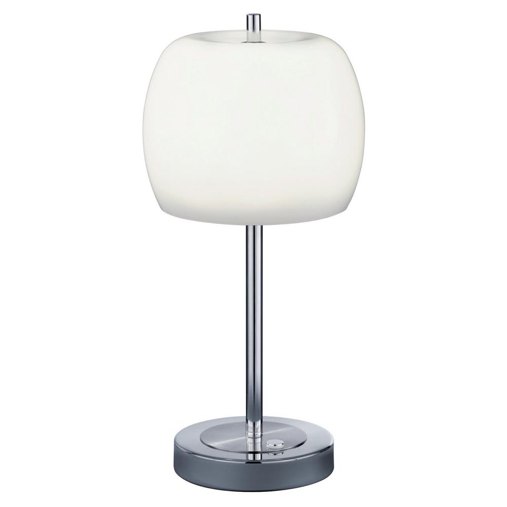Arnsberg 528990807 Pear LED Table Lamp  in Satin Nickel