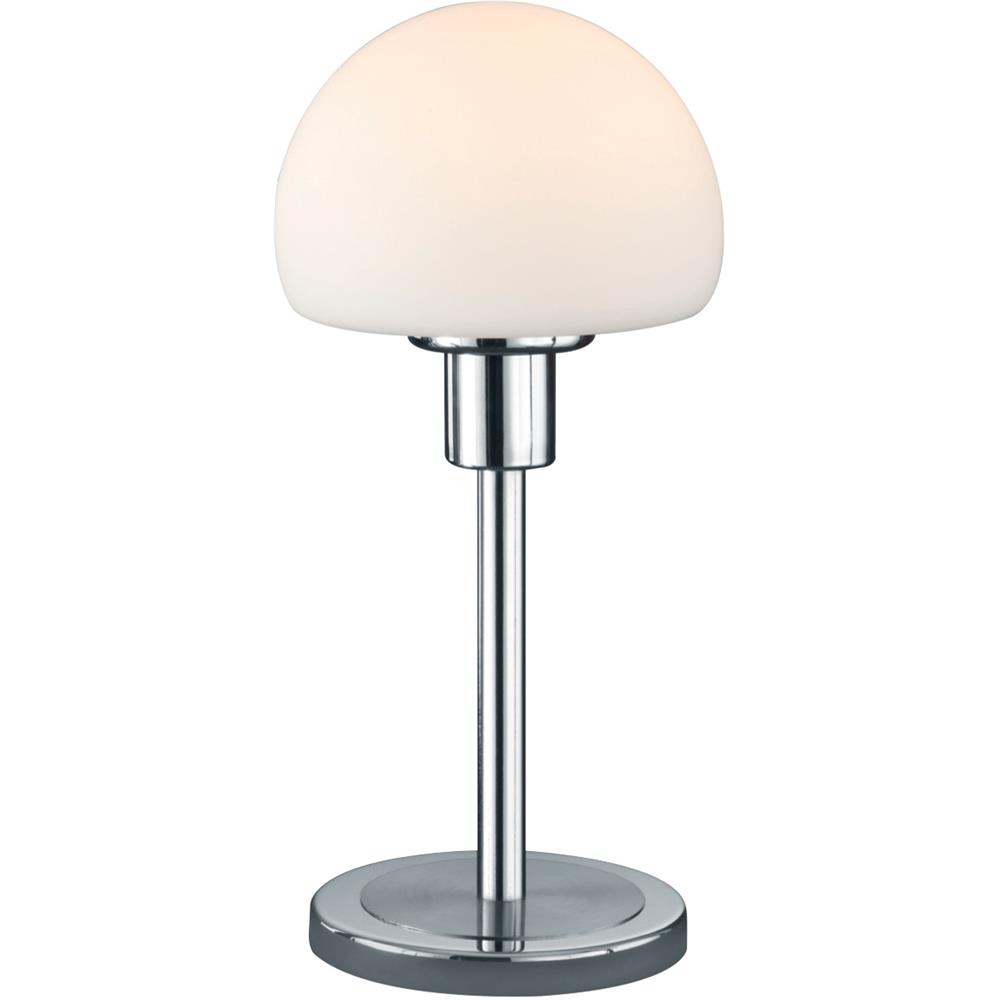 Arnsberg 529210107 Wilhelm LED Table Lamp wth glass  in Satin Nickel