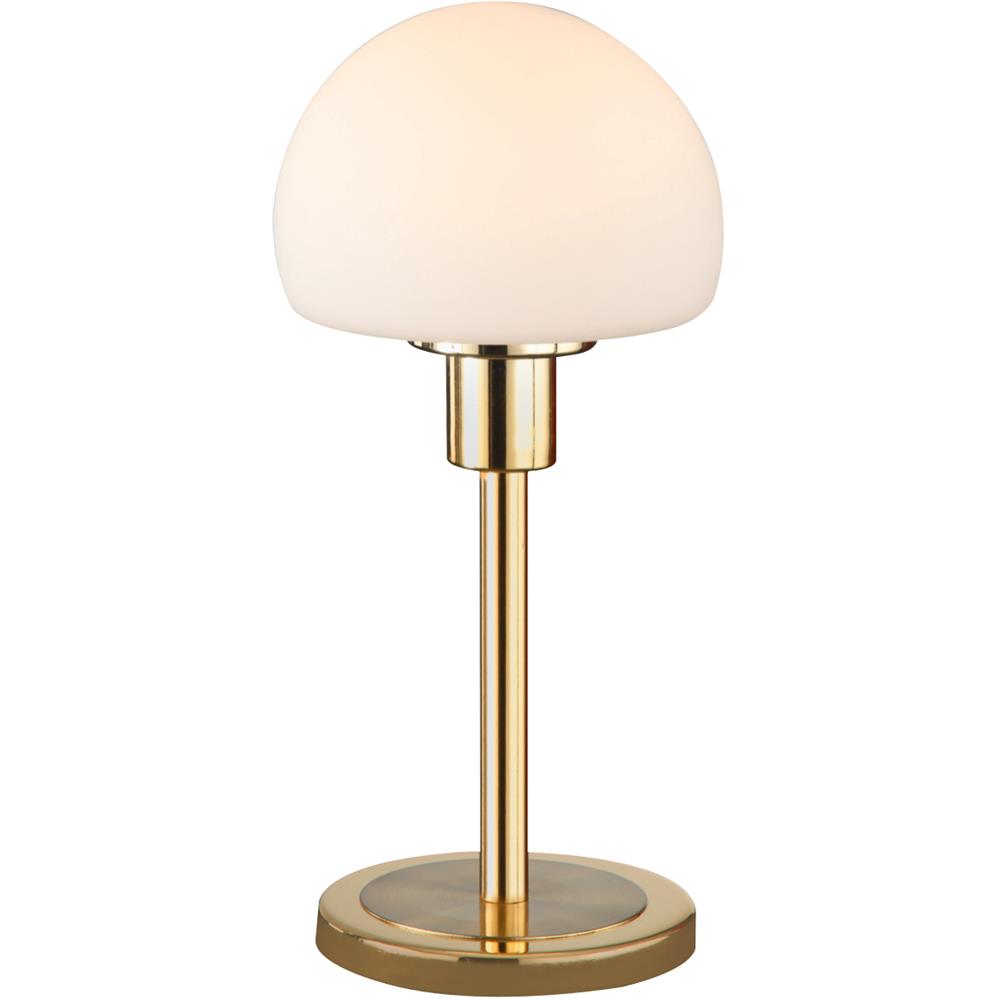 Arnsberg 529210108 Wilhelm LED Table Lamp with glass in Satin Brass